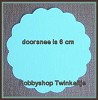 rondje met schulprand 05 l blauw 6 cm