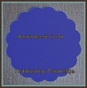 rondje met schulprand 06 d blauw 6 cm