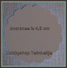 rondje met schulprand 03 d bruin 4,5 cm