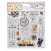 FFS 907104 clear stamp - black & gold (characters) 