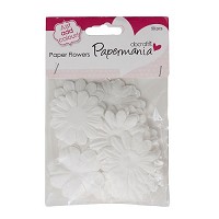 papieren witte bloemen (50st)