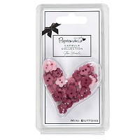 POLKA MINI BUTTONS (60PCS) - PARKSTONE PINK 