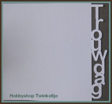Tekst kaart trouwdag