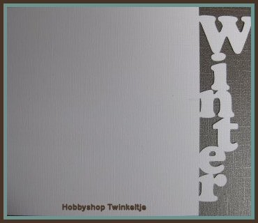 Tekst kaart winter